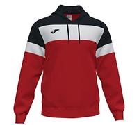 Joma 101544.601.XL Felpa con Cappuccio, Crew IV, Uomo, Rosso-Nero, XL