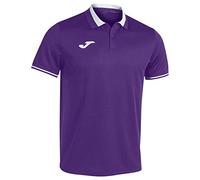 Joma 101954.552.XS Polo a Manica Corta, Championship VI, Viola Bianco