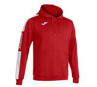 Joma 102103.602.M Felpa con Cappuccio, Championship IV, Rosso Bianco