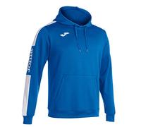 Joma 102103.702.6XS Felpa Sportiva con Cappuccio - Champion IV a Manica Lunga da Uomo, Blu Reale/Bianco, 6XS