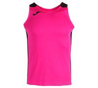 Joma 102222.031.M Maglietta Sportiva - Record II a Manica Corta da Uomo, Rosa Fluorescente/Nero, M