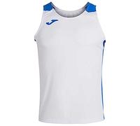 Joma 102222.207.S Maglietta Sportiva - Record II a Manica Corta da Uomo, Bianco/Royal, S