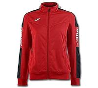Joma 900380.601.L Felpa Senza Cappuccio, Champion IV, Donna, Rosso-Nero, L