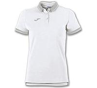 Joma 900444.200.M Polo a Manica Corta, Bali II, Donna, Bianco, M