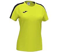 Joma 901141.061.S Maglietta Sportiva - Academy a Manica Corta da Donna, Giallo Fluorescente/Nero, S