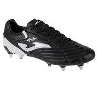 Joma Aguila Cup 2401 Blanco Soft Ground, Stivaletti Bassi con Lacci Uomo, Nero Bianco, 43.5 EU