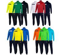 Joma Columbus Tuta da Ginnastica, Verde/Nero, XXS Uomo