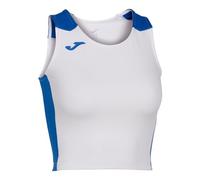 Joma Débardeur Court Femme Record II, Unisex - Adulto, Bianco Royal, XL