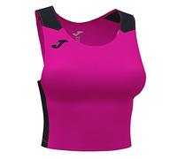 Joma Débardeur Court Femme Record II, Unisex - Adulto, Rosa Fluo Nero, 4XS-3XS