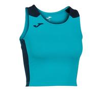 Joma Débardeur Court Femme Record II, Unisex - Adulto, Turchese Fluo Marino, S