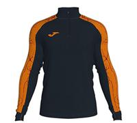 Joma Élite IX Felpa, Nero, Arancione, XL Uomo