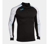 Joma Élite IX Felpa, Nero Bianco, M Uomo
