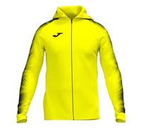 Joma Elite XI Felpa con Cappuccio, Giallo Fluor Nero, S Donna