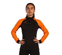 Joma Felpa Élite IX Maglia di Tuta, Nero, Arancione, M Donna
