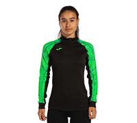 Joma Felpa Élite IX Maglia di Tuta, Nero/Verde Fluo, M Donna