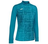 Joma Felpa Femme Elite VIII 1/2 Zip, Unisex - Adulto, Turchese, S