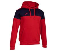 Joma Crew V Hoodie Rosso,Blu L Uomo