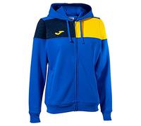 Joma Giacca con cappuccio donna Crew V blu reale giallo blu navy