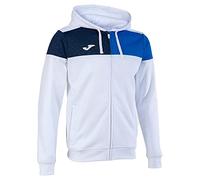 Joma Giacca con cappuccio uomo Crew V bianco blu reale blu navy