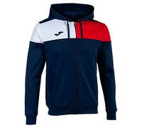 Joma Giacca con cappuccio uomo Crew V blu navy rosso bianco