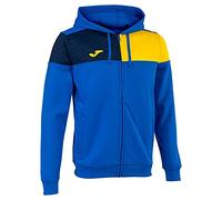 Joma Giacca con cappuccio uomo Crew V blu reale giallo blu navy