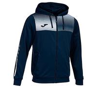 Joma Giacca con cappuccio uomo Eco Supernova blu navy bianco