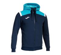 Joma Toledo Felpa con Cappuccio, Blu Navy/Turchese Fluo, XS Uomo