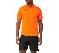 Joma Hobby, Maglietta a Maniche Corte Polo Uomo, Arancione Fluor (050), XL