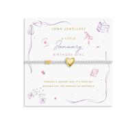 Joma Jewellery Bracciale in argento placcato oro e argento, 17,5 cm