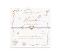 Joma Jewellery Bracciale in argento placcato oro e argento, 17,5 cm