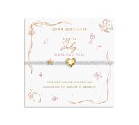 Joma Jewellery Bracciale in argento placcato oro e argento, 17,5 cm