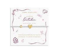 Joma Jewellery Bracciale in argento placcato oro e argento, 17,5 cm