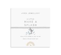 Joma Jewellery Braccialetto per bambini "A Little Make a Splash", placcato argento, lunghezza 15,5 cm