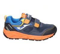 JOMA | Joma Show Junior Sneakers da Bambino - Scarpa Sportiva Nera con Dettagli Arancioni e Blu - Sneaker con Chiusura in Velcro - Massima Calzata - Comode e Leggere - Versatili - Modello JSHOW2503V E