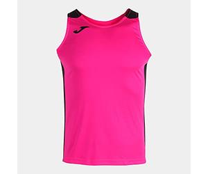 Joma Joma102222.031.2XS Canotta Record II Rosa Fluo Nero