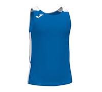 Joma Canottiera Record II bianco con spalline blu - S