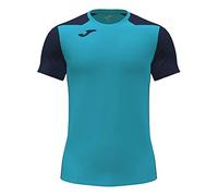 T-shirt Joma Record II Bicolor manica corta turchese blu navy - L