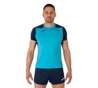 Joma Joma102223.013.S T-Shirt Manica Corta Record II Turchese Fluoro Navy