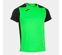Joma Joma102223.021.M T-Shirt Manica Corta Record II Verde Fluor Nero