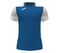 Joma Joma102223.702.XS T-Shirt a Manica Corta Record II Royal Bianca