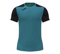 Joma Joma102223.725.2XL T-Shirt a Manica Corta Record II Turchese Nera