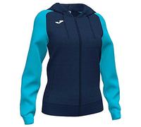 Joma Academy Iv Full Zip Sweatshirt Blu 11-12 Years Bambina