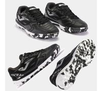 Joma Tacchetti da Calcio per Tappeto erboso, Tomaia in Rete Traspirante, Ventilazione Vts, Punta di Protezione, Intersuola in Phylon, Suola Resistente, Nero e Oro., 43 EU