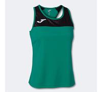 Joma Maglia a Bretelle Montreal Maglietta, Verde Nero, XL Donna