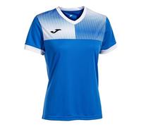 Joma Maglia a Manica Corta Donna Eco Supernova Blu Reale Bianco