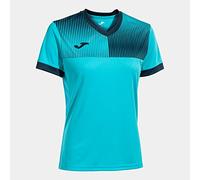 Joma Maglia a Manica Corta Donna Eco Supernova Turchese Fluorescente Blu Navy