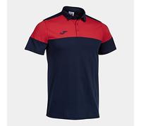 Joma Maglia a Manica Corta Uomo Crew V Blu Navy Rosso