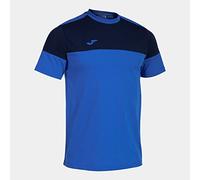 Joma Maglia a Manica Corta Uomo Crew V Blu Reale Blu Navy