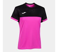 Joma Maglia Manica Corta Montreal Maglietta, Rosa Fluo Nero, M Donna