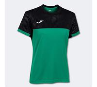Joma Maglia Manica Corta Montreal Maglietta, Verde Nero, M Donna